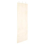 Household Essentials Over the Door Cotton Blend Cap and Hat Organizer with 15 Hook and Loop Hangers Natural