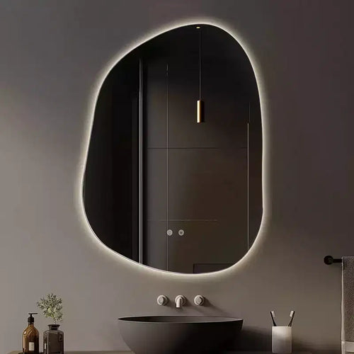 WallBeyond 22"x30" Irregular LED Vanity Mirror Clear
