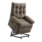 Fauteuil releveur électrique pour personnes âgées, inclinable avec triple moteur, poche latérale et rembourrage doux pour salon et chambre