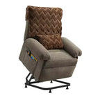 Fauteuil releveur électrique pour personnes âgées, inclinable avec triple moteur, poche latérale et rembourrage doux pour salon et chambre