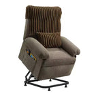 Fauteuil releveur électrique pour personnes âgées, inclinable avec triple moteur, poche latérale et rembourrage doux pour salon et chambre