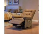 Fauteuil releveur électrique pour personnes âgées, inclinable avec triple moteur, poche latérale et rembourrage doux pour salon et chambre
