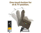 Fauteuil releveur électrique pour personnes âgées, inclinable avec triple moteur, poche latérale et rembourrage doux pour salon et chambre