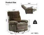 Fauteuil releveur électrique pour personnes âgées, inclinable avec triple moteur, poche latérale et rembourrage doux pour salon et chambre