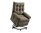 Fauteuil releveur électrique pour personnes âgées, inclinable avec triple moteur, poche latérale et rembourrage doux pour salon et chambre