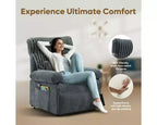 Fauteuil releveur électrique pour personnes âgées, inclinable avec triple moteur, poche latérale et rembourrage doux pour salon et chambre