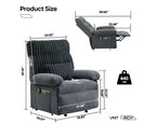Fauteuil releveur électrique pour personnes âgées, inclinable avec triple moteur, poche latérale et rembourrage doux pour salon et chambre