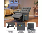 Fauteuil releveur électrique pour personnes âgées, inclinable avec triple moteur, poche latérale et rembourrage doux pour salon et chambre