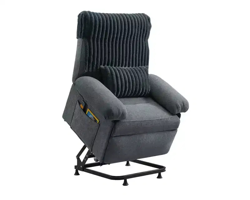 Fauteuil releveur électrique pour personnes âgées, inclinable avec triple moteur, poche latérale et rembourrage doux pour salon et chambre