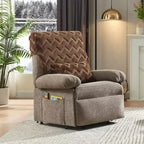 Fauteuil releveur électrique pour personnes âgées, inclinable avec triple moteur, poche latérale et rembourrage doux pour salon et chambre