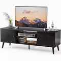 Panel TV cabinet can store black cabinets, suitable for home living room office TV cabinet