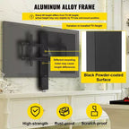 Ascenseur TV automatisé pour jusqu'à 50 écrans, course de 28" avec hauteur réglable de 38" à 65", télécommandé, supporte jusqu'à 60 kg, noir
