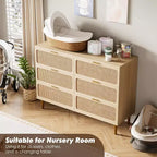 Commode double à 6 tiroirs - Grand plateau, grande capacité de rangement pour chambre à coucher ou salon