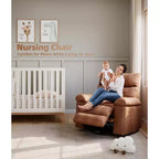 Fauteuil Inclinable Large Surdimensionné - Chauffant et Massant, Grand Fauteuil Inclinable Manuel en Cuir PU pour Adultes, avec Rembourrage en Éponge 1,5 Fois Plus Épais et Mécanisme d'Inclinaison Facile
