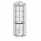Meuble de rangement pour salon MDF+Tissu 1 porte à fermeture amortie 1 étagère