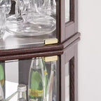 Meuble de rangement pour salon MDF+Tissu 1 porte à fermeture amortie 1 étagère