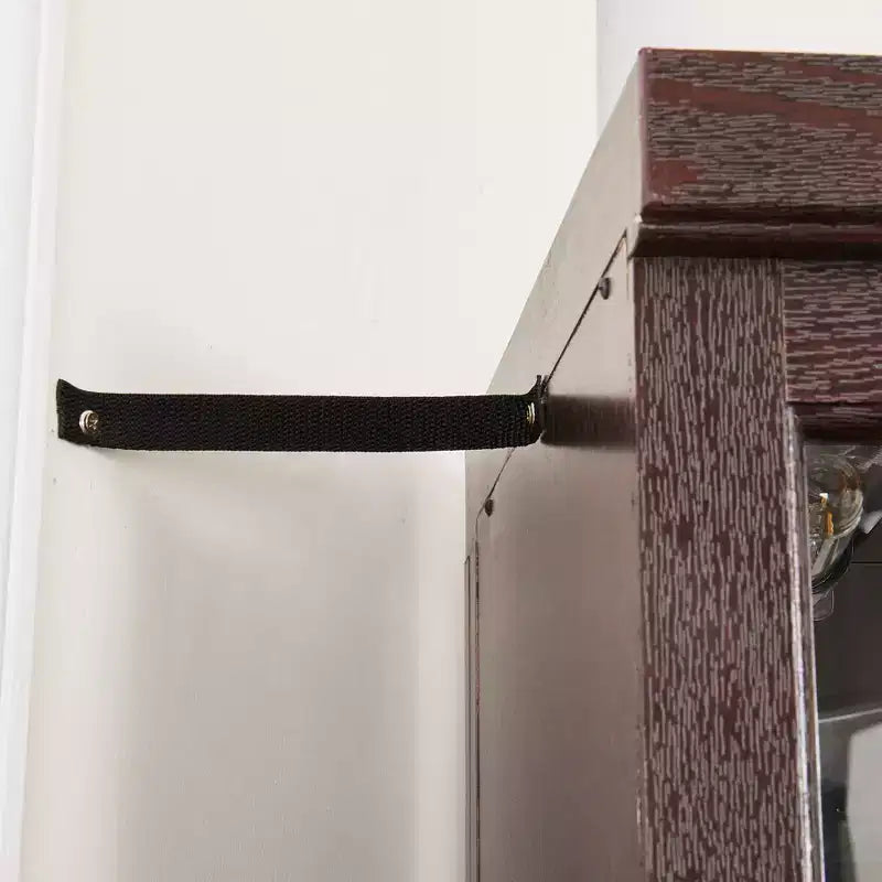 Meuble de rangement pour salon MDF+Tissu 1 porte à fermeture amortie 1 étagère