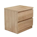 Conçue pour un usage quotidien pratique, cette table de chevet naturelle de 50 cm avec 2 tiroirs, une table d'appoint avec tiroirs sans poignée, un plateau épaissi.