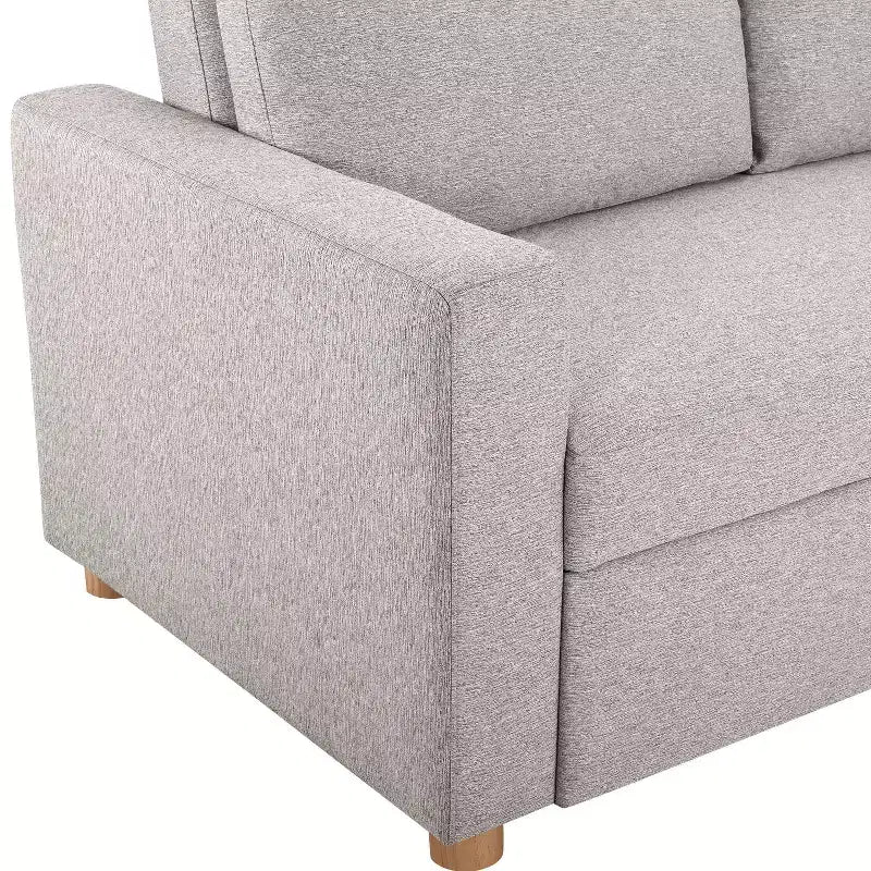 Canapé Convertible Gris ClairTissé