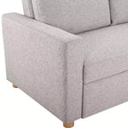 Canapé Convertible Gris ClairTissé