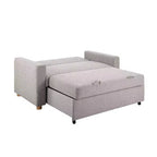 Canapé Convertible Gris ClairTissé