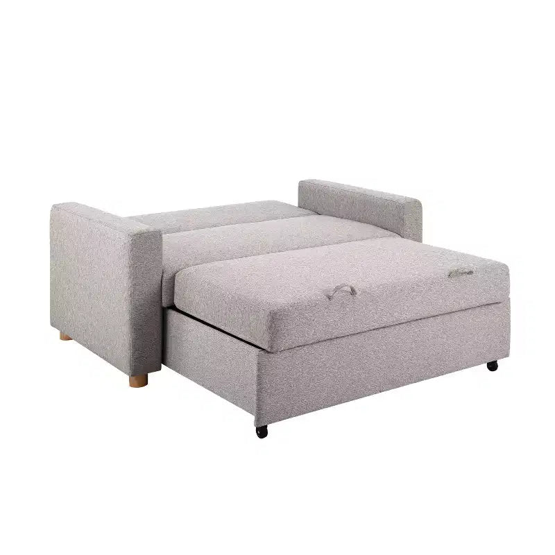 Canapé Convertible Gris ClairTissé