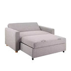 Canapé Convertible Gris ClairTissé