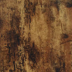 Armoire de rangement supplémentaire 2 portes avec étagère aspect bois de grange - : Loquets magnétiques, organiseur de bureau et de salle de bain