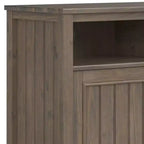 Armoire de rangement moyenne Brun fumé - : Étagères réglables, Meuble TV, Gestion des câbles