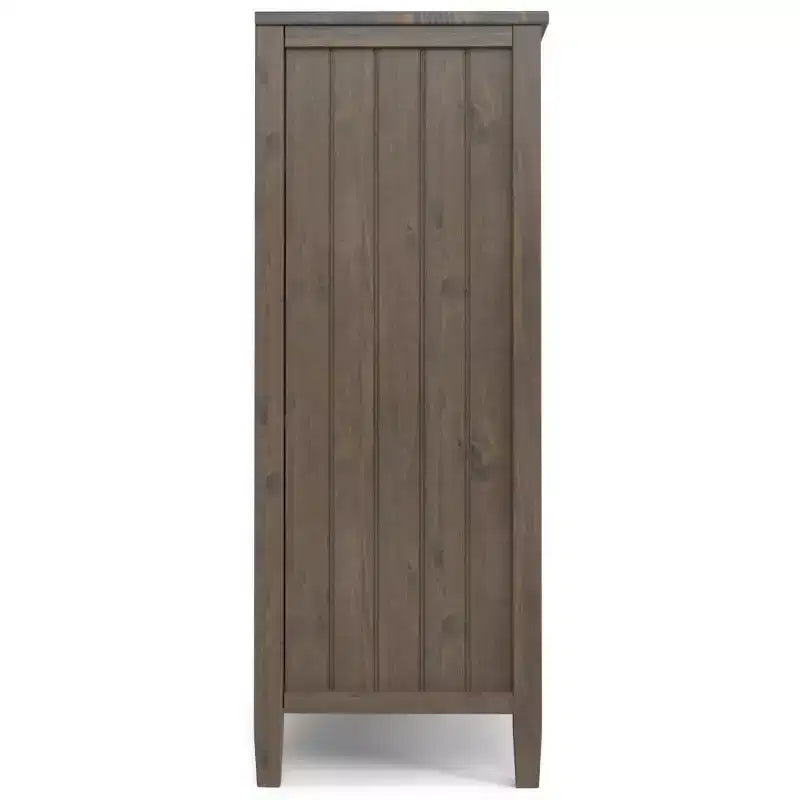 Armoire de rangement moyenne Brun fumé - : Étagères réglables, Meuble TV, Gestion des câbles