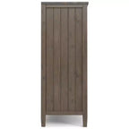 Armoire de rangement moyenne Brun fumé - : Étagères réglables, Meuble TV, Gestion des câbles