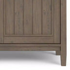 Armoire de rangement moyenne Brun fumé - : Étagères réglables, Meuble TV, Gestion des câbles