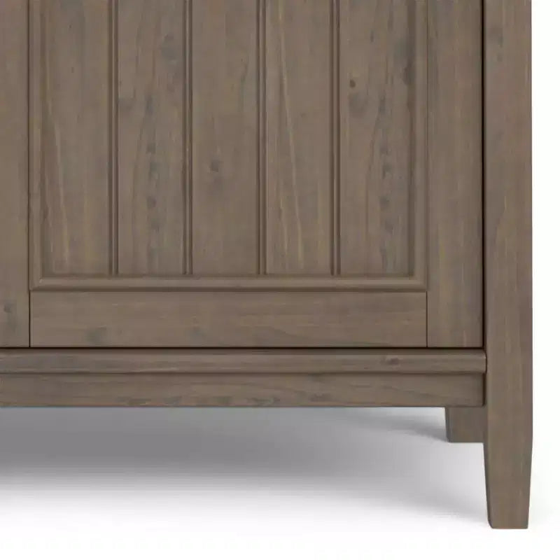 Armoire de rangement moyenne Brun fumé - : Étagères réglables, Meuble TV, Gestion des câbles