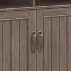 Armoire de rangement moyenne Brun fumé - : Étagères réglables, Meuble TV, Gestion des câbles