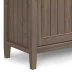 Armoire de rangement moyenne Brun fumé - : Étagères réglables, Meuble TV, Gestion des câbles