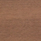 Lit plateforme Aithan Queen en bois et rotin, noyer brun