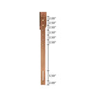 Lit plateforme Aithan Queen en bois et rotin, noyer brun