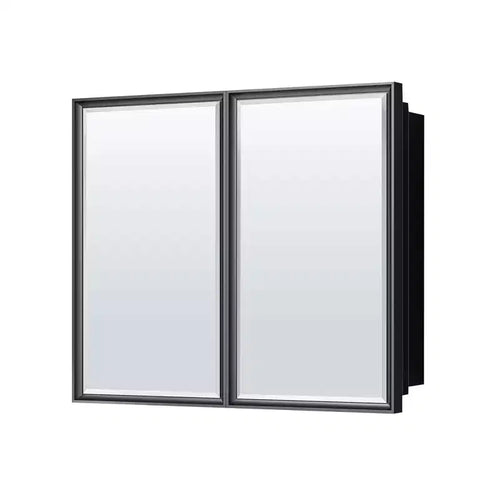 Keonjinn36 in. W x 32 in. H Metal Framed Rectangular Framed Recessed/Surface Mount Medicine Cabinet with Mirror