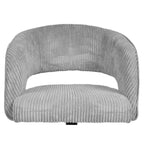 Chaise de bureau pivotante réglable en velours côtelé