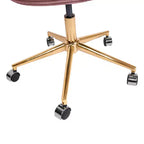 Chaise de bureau pivotante réglable en velours côtelé