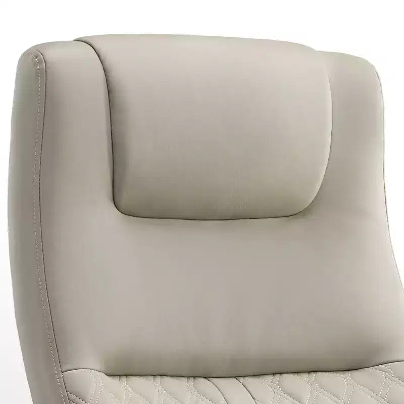 , chaise de bureau en cuir PU, 72,40 P x 66,00 L x 115,90-126,00 H cm, gris