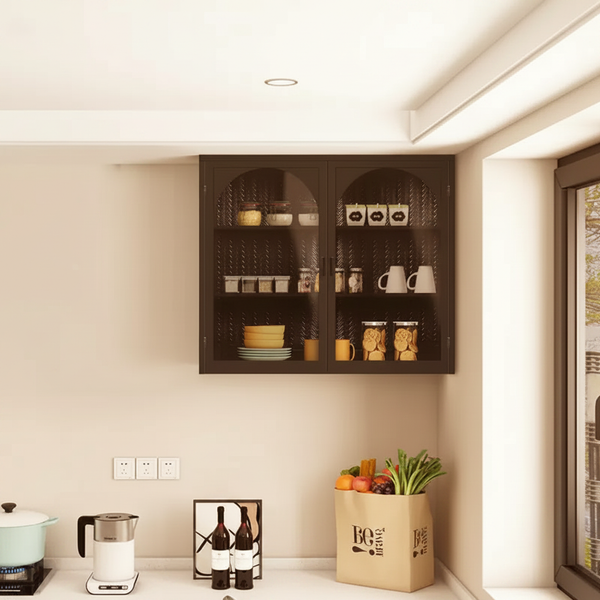 Woven Pattern Wall Cabinet - 精准识别暖光版